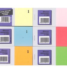 Serie Blocco Numerato 1-100 con Matrice per Lotterie